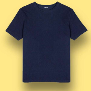 Kids Plain Round Neck Navy Blue T-Shirt