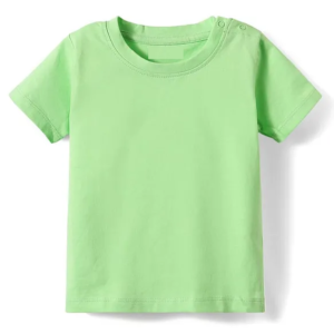 Kids Plain Round Neck Neon T-Shirt